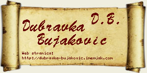 Dubravka Bujaković vizit kartica